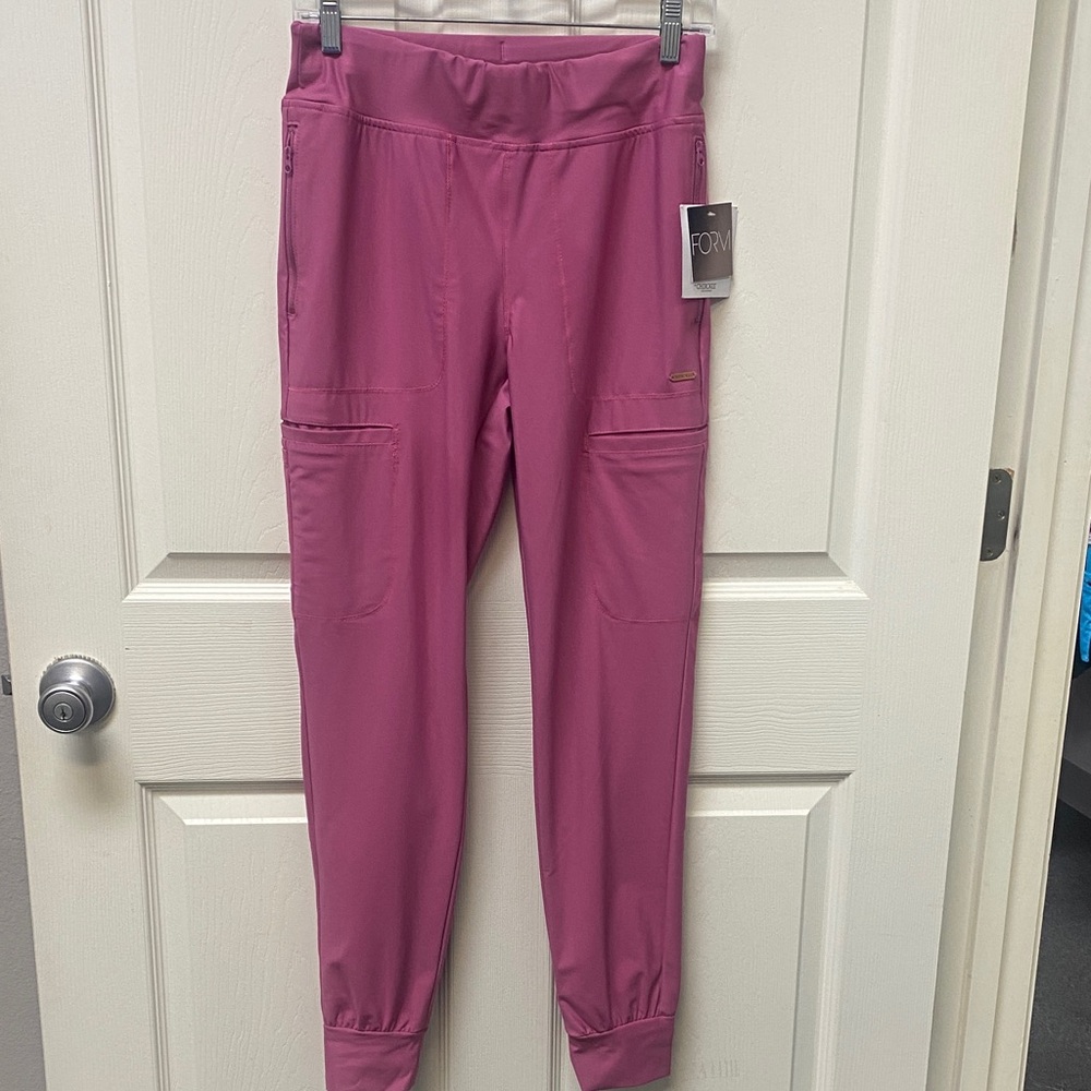 Cherokee Magenta Cargo Jogger Pants for women